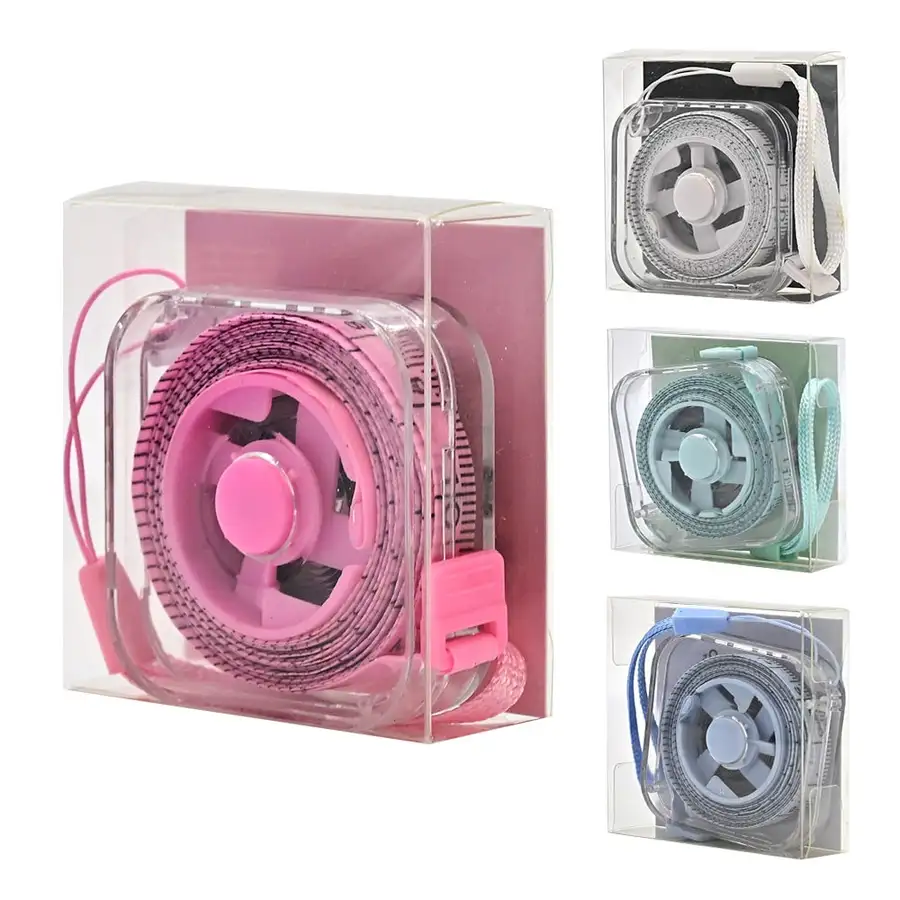 PopoFancy Compact Measuring Tape 200cm Keyring Inch Clothing Length