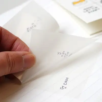 波波范西 仓鼠朋友透明粘性便签纸 4个装