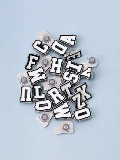 コーレ メタル アルファベット スティコン ホワイト (A~Z)