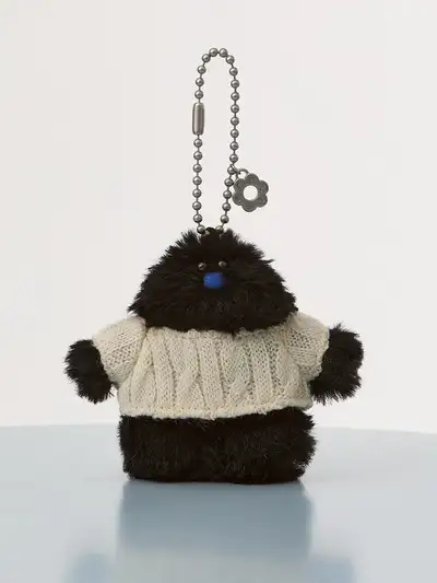 コレ チェービ フーリー ミニ スティコン ぬいぐるみ キーリング