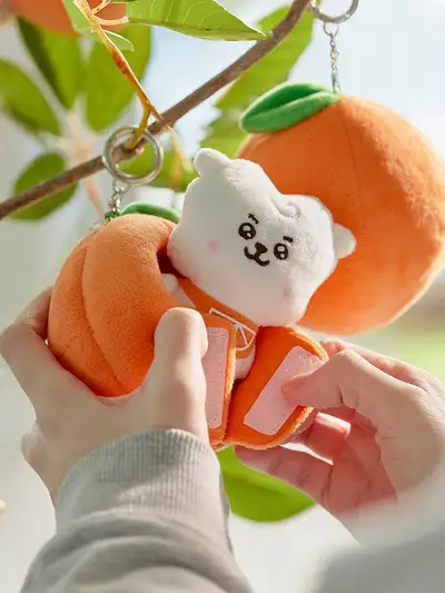 BT21 RJ ベイビー オレンジ パーティ ぬいぐるみキーリング