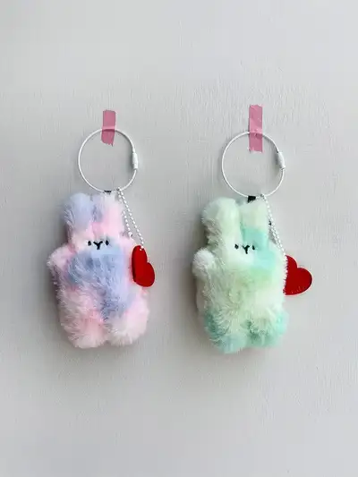 エービー フェブ ハッピー バニー キーリング
