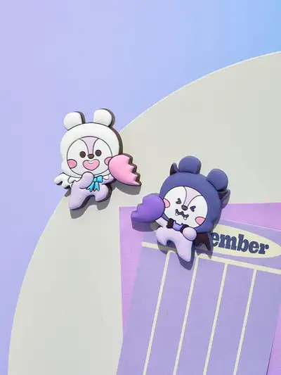 BT21 MANG エンジェル アンド ヴィラン シリコンマグネット セット (2個入り)