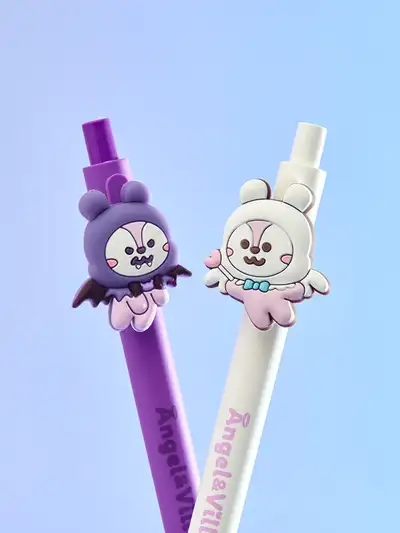 BT21 MANG エンジェル&ビラン ゲルペン セット (2本入り)