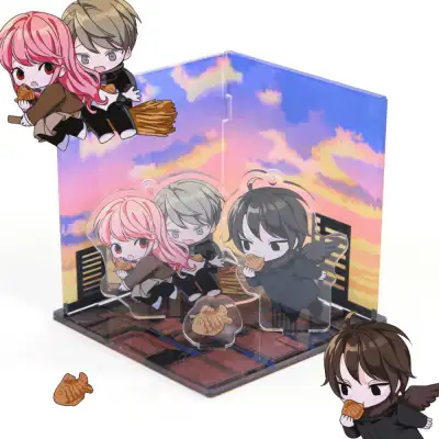 [I Hate This Hero] I Hate This Hero Flying Sunset Set / Diorama Acrylic / Webtoon Merchandise