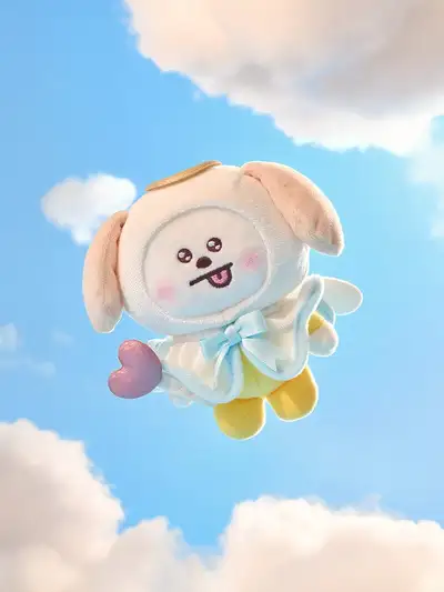 BT21 CHIMMY エンジェル & ヴィラン エンジェル ぬいぐるみ