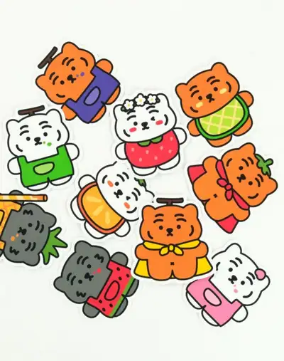 Fruit Ddungrangi Removable Sticker 10 Types