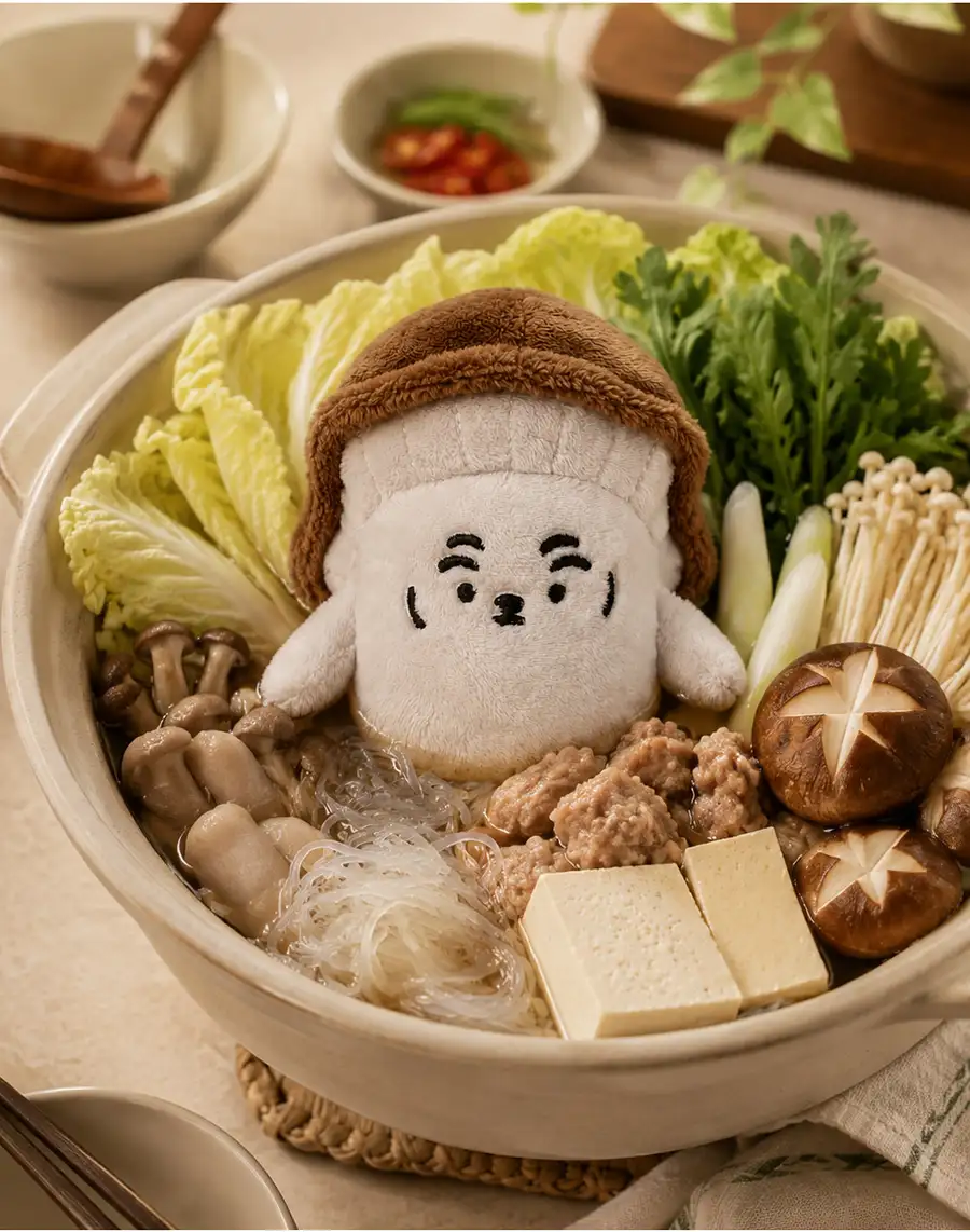 Mushroom Tiger Chunglang Plush Keyring — 3