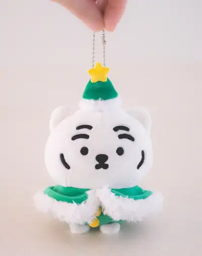 Christmas Tree White Tiger Ddungrangi Plush Keyring