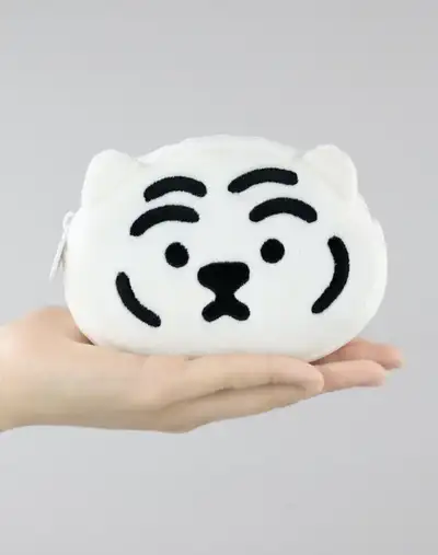 白虎胖狼钥匙扣小袋