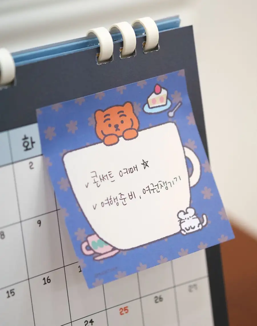 Coffee and Chubby Sticky Memo Pad — 3