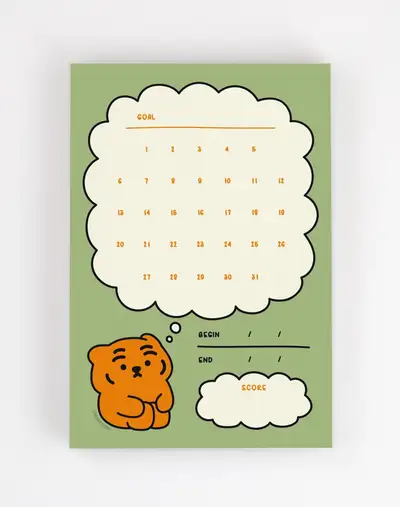 Ddungrangi Goal Achievement Sticky Notes Pad - 2 Types