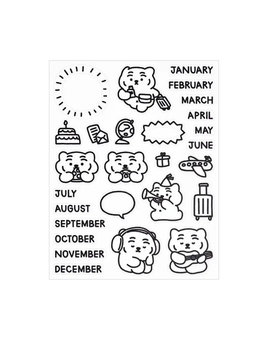 Ttuungrangi Diary Deco Sticker 01-02 — 2