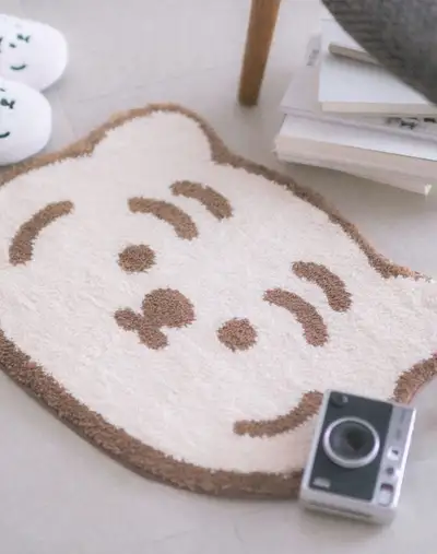 Chubby Tiger Face Mini Rug 2 Types