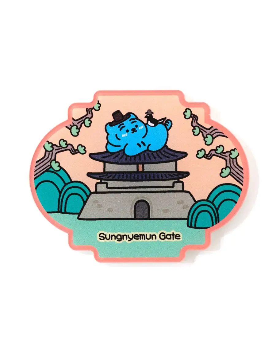 Chubby Tour Landmark Acrylic Magnet 3-piece Set — 3