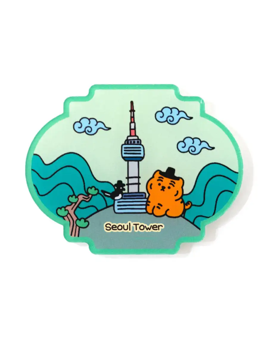 Chubby Tour Landmark Acrylic Magnet 3-piece Set — 4
