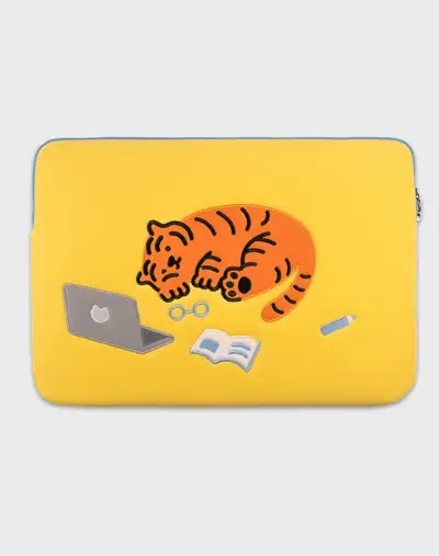 困睡老虎笔记本iPad收纳袋
