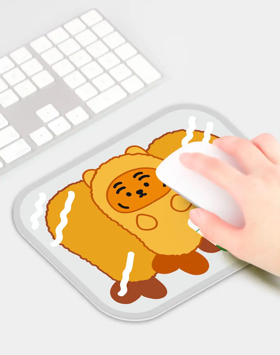 Ddoungrang Super My Thoughts Shrimp PVC Mouse Pad — 2