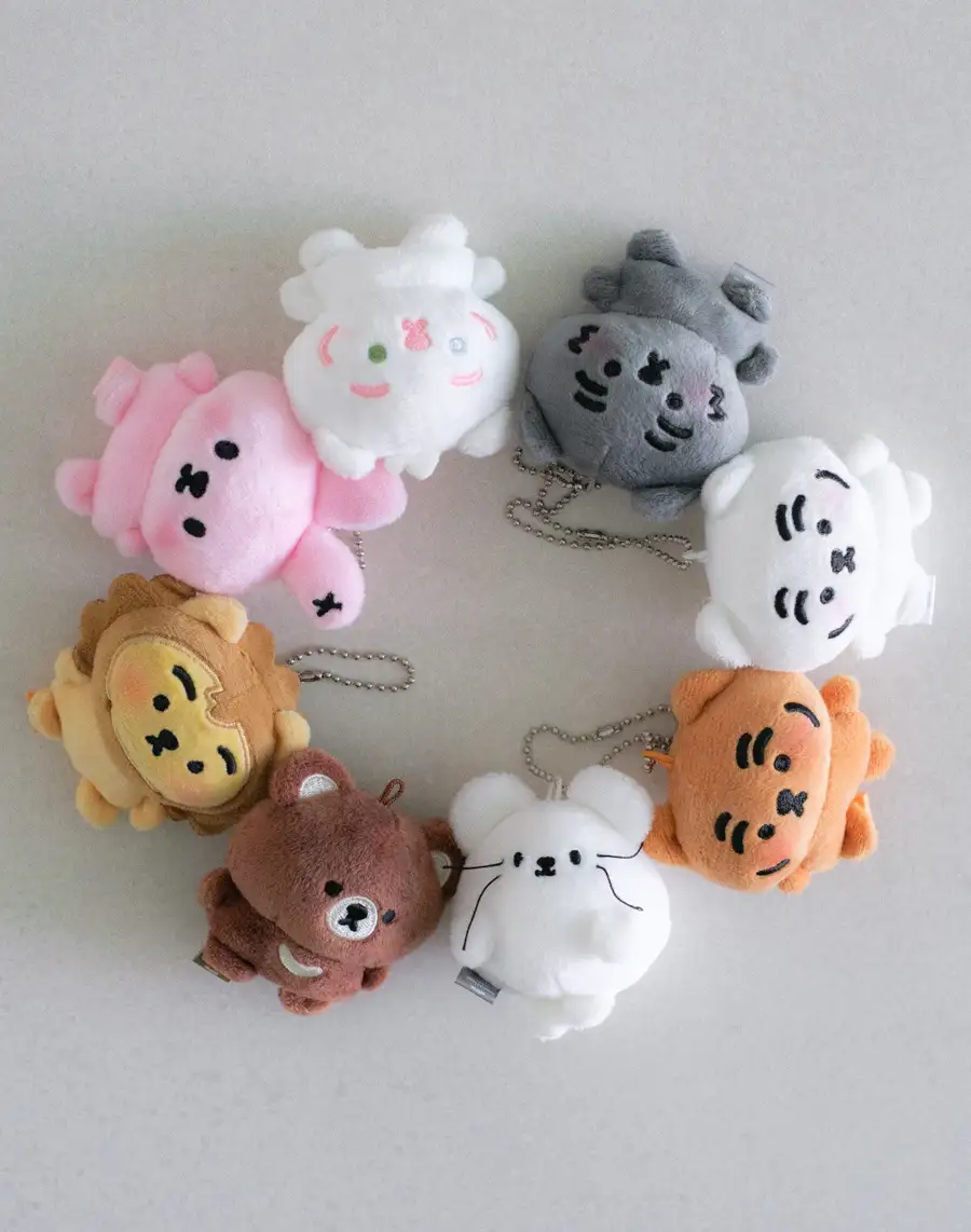 Muziktiger Shy Shy Mini Figure Keyring 8 Types — 3