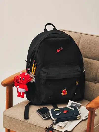 COLLE帆布单口袋背包 L 遮光黑