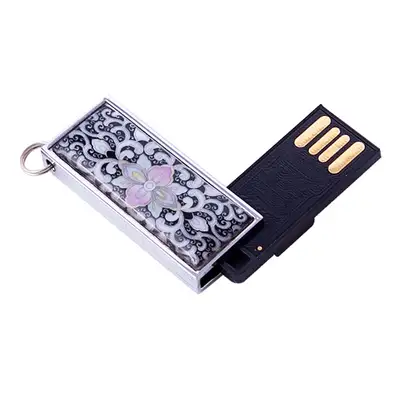 天然螺鈿スウィング USB メモリ(04_唐草)-8G