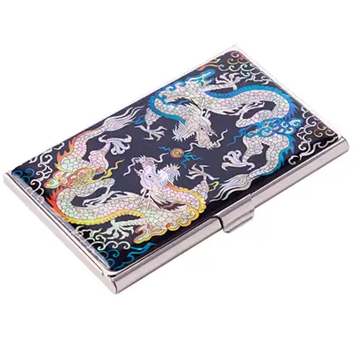 天然貝殻名刺ケース(02_双龍)