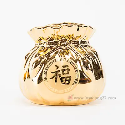 純金メッキ福布袋 小