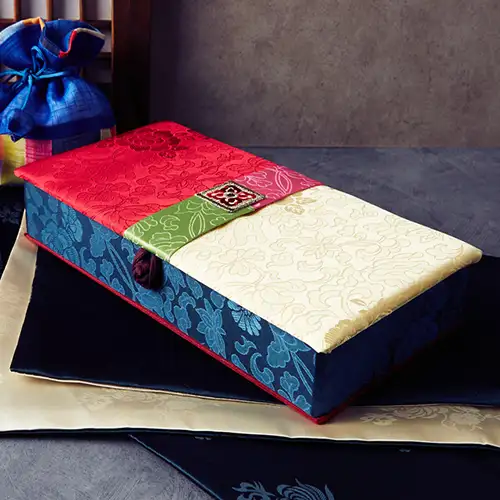 Silk Cash Gift Box (Flower Embroidery, A03) — 5