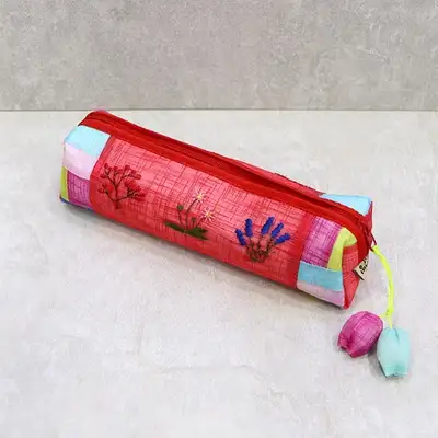 Mosi Embroidered Pencil Case - Random Color