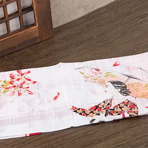 Traditional Folk Painting Handkerchief - Hwang Jinyi (B) — 1