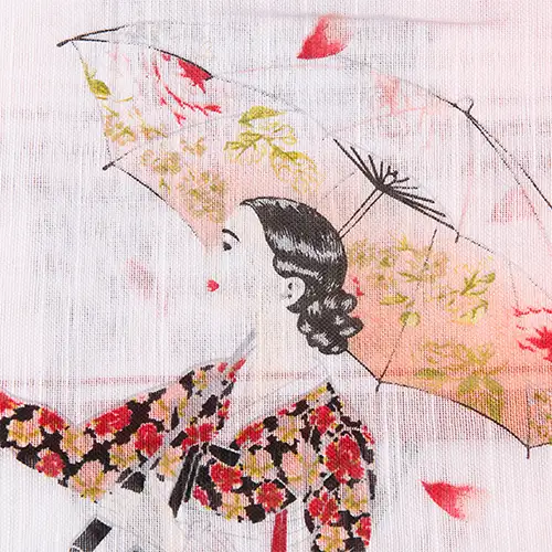 Traditional Folk Painting Handkerchief - Hwang Jinyi (B) — 4