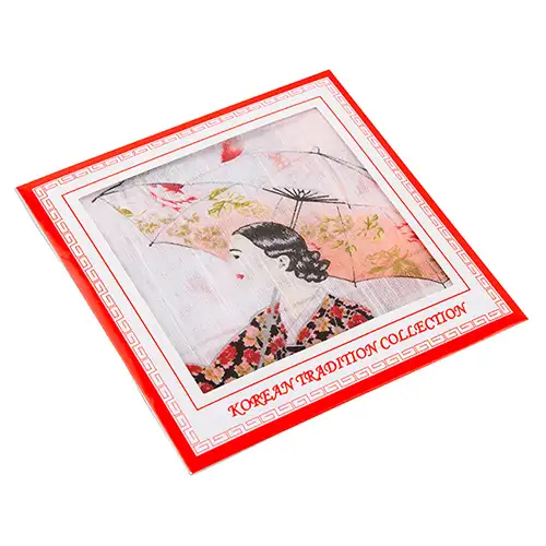 Traditional Folk Painting Handkerchief - Hwang Jinyi (B) — 5