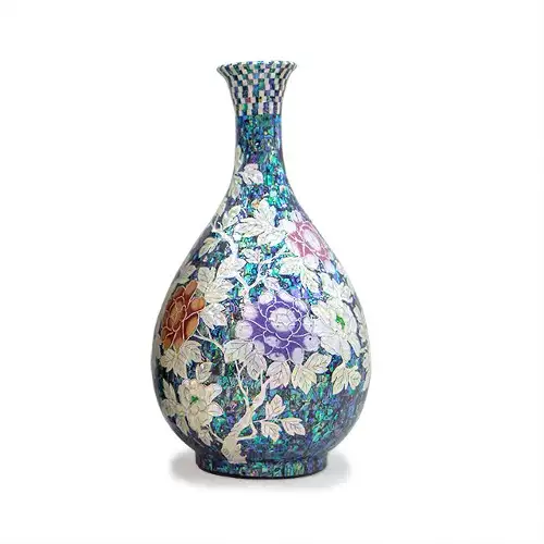 Premium Mother-of-Pearl Lacquerware Celadon Ewer - Work by Park In-ho — 1