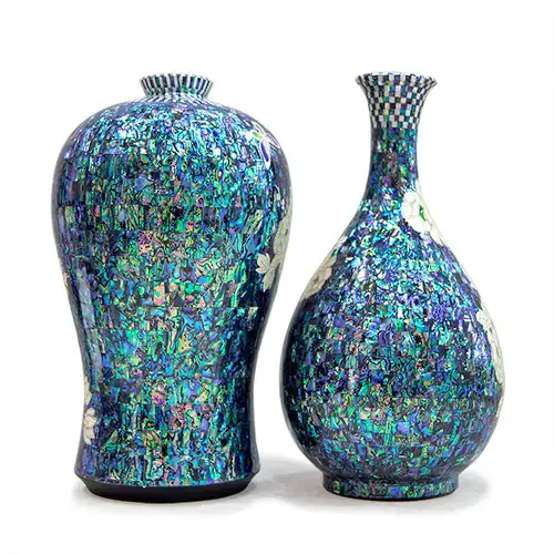 Premium Mother-of-Pearl Lacquerware Celadon Ewer - Work by Park In-ho — 6