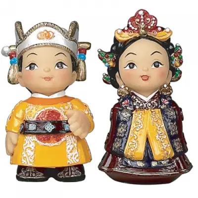 高麗王・王妃セット 伝統人形（小）