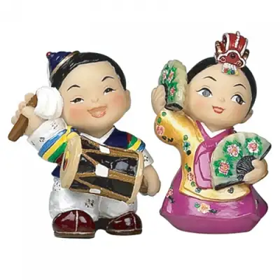 伝統人形 方子・香丹イ セット(小)