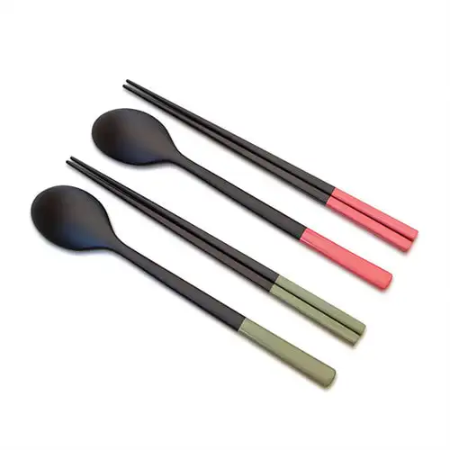Premium Korean Lacquerware Adult Utensil Set with Mother-of-Pearl Inlay (Intangible Cultural Property Artisan Jang Tae-yeon) — 4
