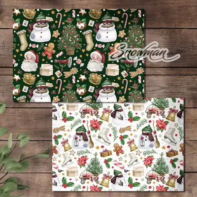 Snowman Wrapping Paper [1]