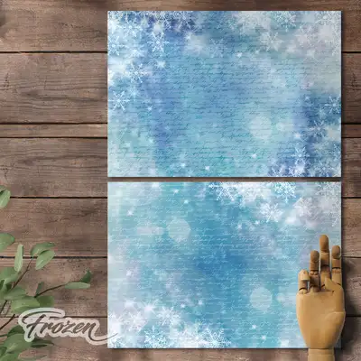 [1] Frozen Lettering Wrapping Paper