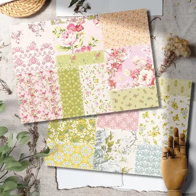 [1] Spring Stitch Wrapping Paper_Green