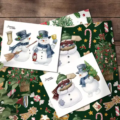 [1]Snowman Sticker