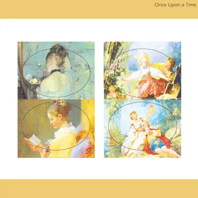[11] Famous Painting Round Deco Sticker