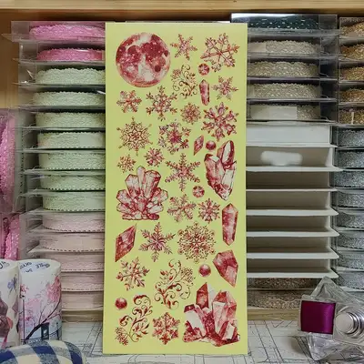 [17]雪花结晶_深红色