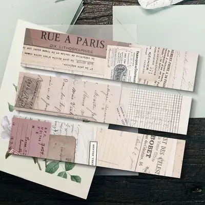 Collage Deco Long Memo Pad B