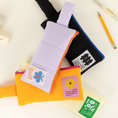 Little Things Padded Handle Pen Pouch 4color