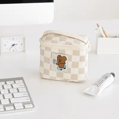 Momoci Checkerboard Makeup Pouch S 3color