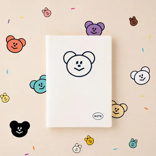 Momo's Candy Bear Notebook 5 Color — 2