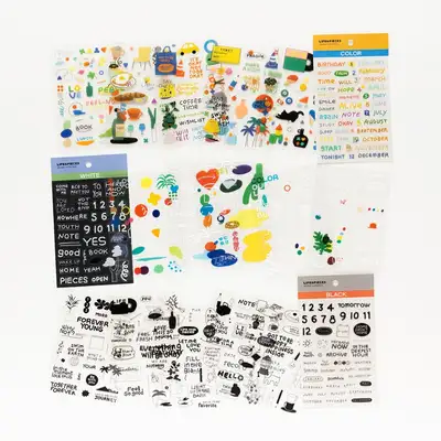 Life and Pieces Sticker Collection Transparent 3 Types