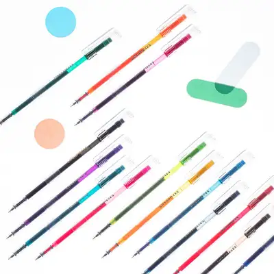 Life and Pieces Clear Gel Pen 14 Colors 0.38mm