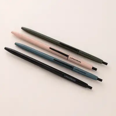 Life and Pieces Slim Ballpoint Pen 0.5mm (Black)